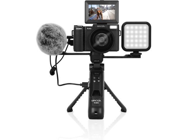 Minolta MND60V 64 MP Autofocus / 4K60FPS Ultra HD VLOG Camera Kit Bundle