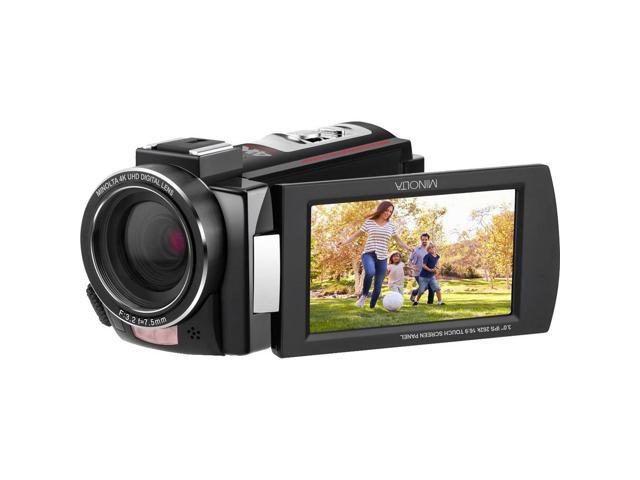 Minolta MN4K25NV 4K Ultra HD 30 MP Night Vision Camcorder (Black) Bundle kit