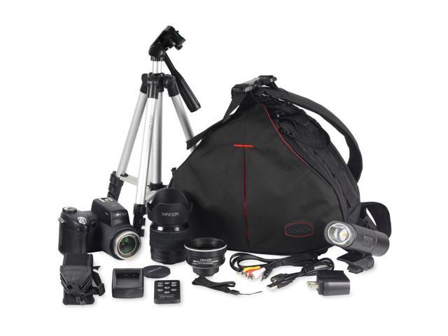 Minolta MN24Z 33 MP / 1080p HD Digital Camera w/Interchangeable Lens Kit Bundle