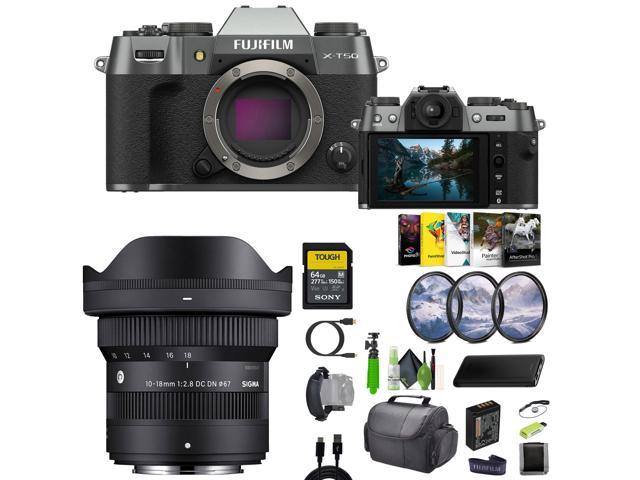 Photos - Other photo accessories Fujifilm X-T50 Mirrorless Digital Camera + Sigma 10-18mm Contemporary Lens 