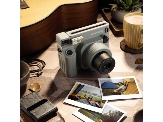 Fujifilm INSTAX Wide 400 Instant Camera - Sage Green, Case For Instax Wide 400