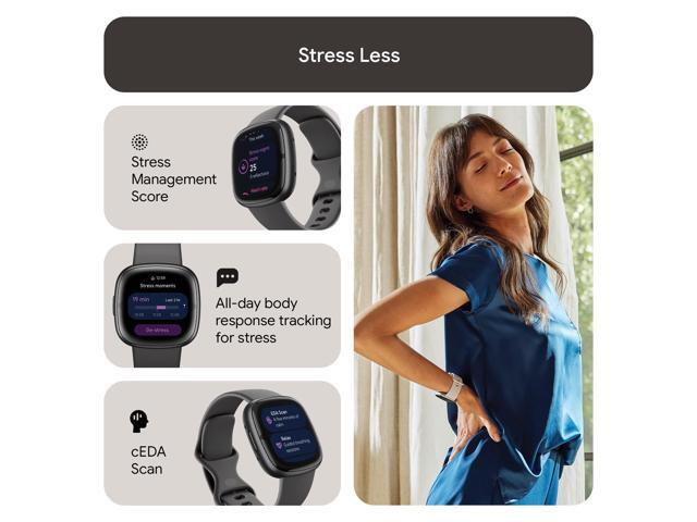 Fitbit - Sense 2 Advanced Health Smartwatch - Graphite - (2022) - image 3
