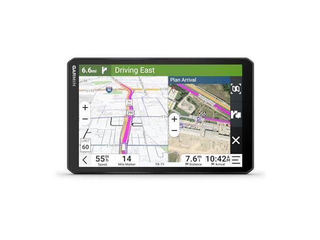 Garmin dzl OTR820, Large High-Res 8 GPS Truck Navigator, Custom Truck Routing, Satellite Imagery, Wind Speed, Community-Shared Loading Docks, Truck.