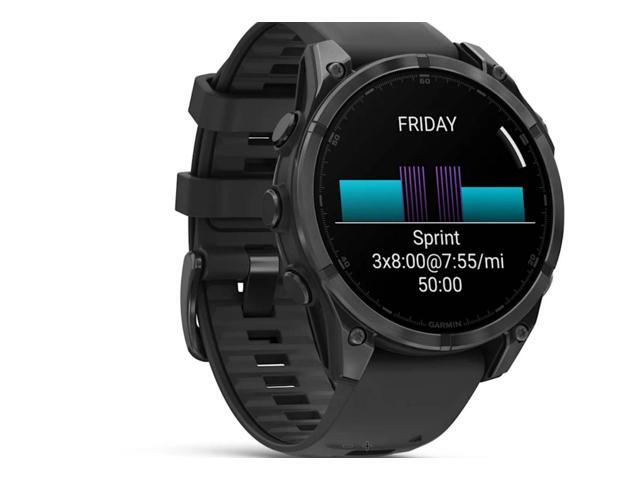 Garmin - fēnix 8 AMOLED  GPS Smartwatch 47 mm Fiber-reinforced polymer - Slate Gray - (2024) - image 4