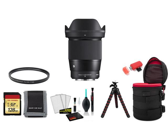 Sigma 16mm f/1.4 DC DN Contemporary Lens (FUJIFILM X) with UV Filter