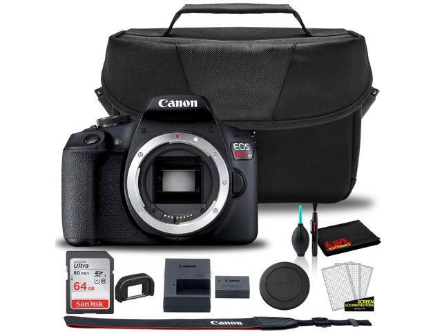 Canon EOS Rebel T7 DSLR Camera + EOS Bag + Sandisk Ultra 64GB Card + Cleaning Set And More (Kit Box) No Lens