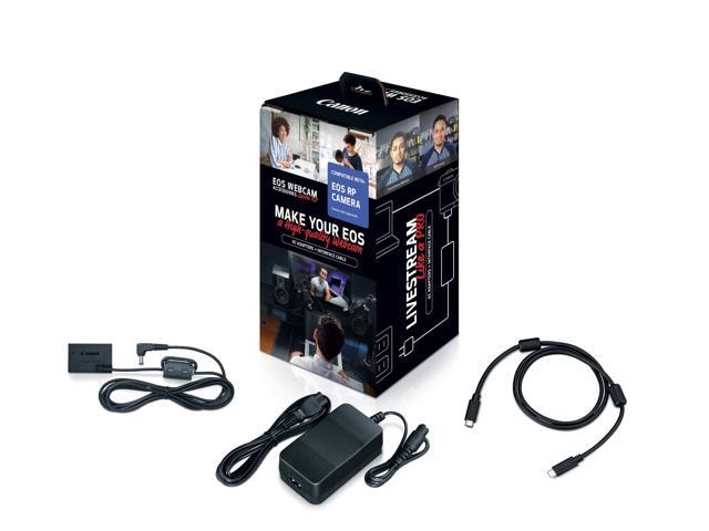Canon EOS Webcam Accessories Starter Kit for EOS RP, Works with RP Model Digital Camera, USB-C, Interface Cable IFC-100U, AC Adapter AC-E6N, & DC...