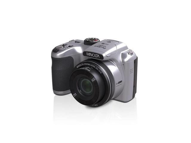 Minolta 20 Mega Pixels 26x Optical Zoom Digital Camera with 1080p FHD Video, Silver