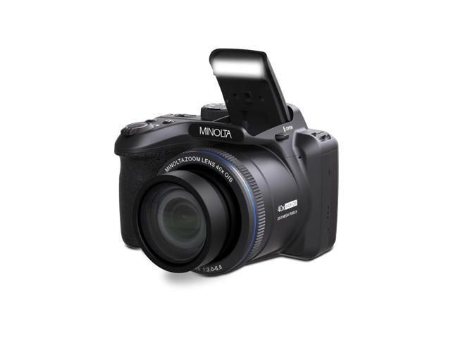 Minolta - ProShot MN40Z 20.0 Megapixel Bridge Camera with 40x Optical Zoom Lens - Black - image 3
