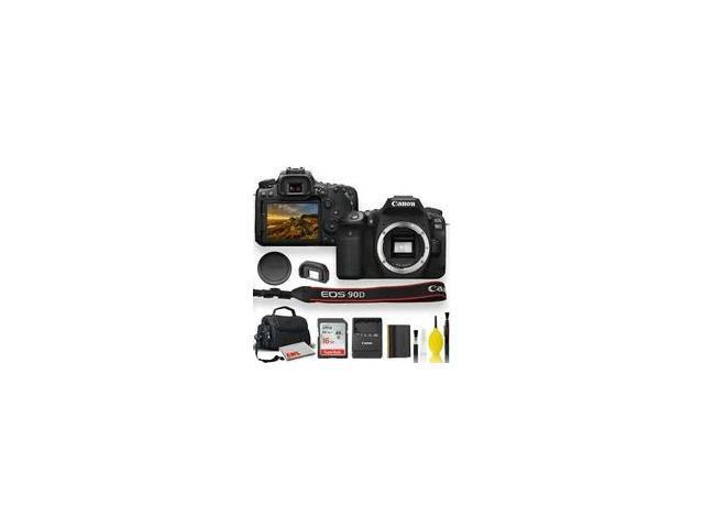 Canon EOS 90D DSLR Camera With Padded Case, Memory Card, and More - Starter Bundle Set