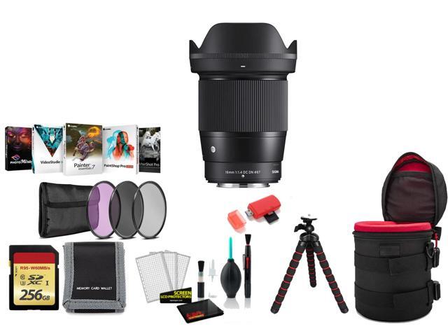 Sigma 16mm f/1.4 DC DN Contemporary Lens (FUJIFILM X) with Filter Kit