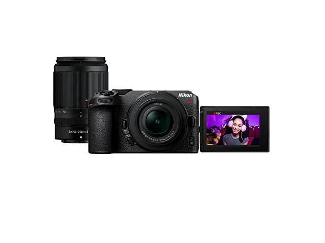 Nikon - Z 30 4K Mirrorless Camera 2-Lens Kit with NIKKOR Z DX 16-50mm f/3.5-6.3 VR and NIKKOR Z DX 50-250mm f/4.5-6.3 VR Lenses - Black - image 4