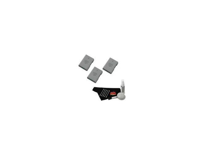 (3) EN-EL14A Rechargeable Li-Ion Battery + MicroFiber Cloth + Deluxe Cleaning Kit