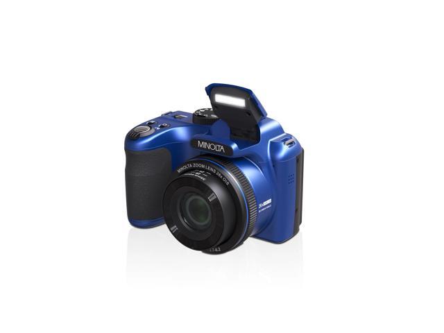 Minolta 20 Mega Pixels 26x Optical Zoom Digital Camera with 1080p FHD Video, Blue