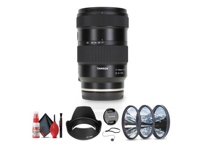 Tamron 17-50mm f/4 Di III VXD Lens (Sony E) + Lens Filter Kit + Cleaning Kit + More
