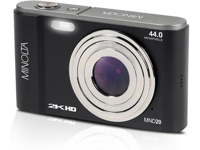 Minolta MND20 44 MP / 2.7K Ultra HD Digital Camera (Black)