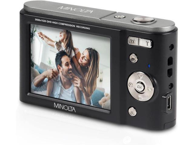 Minolta MND20 44 MP / 2.7K Ultra HD Digital Camera (Black)