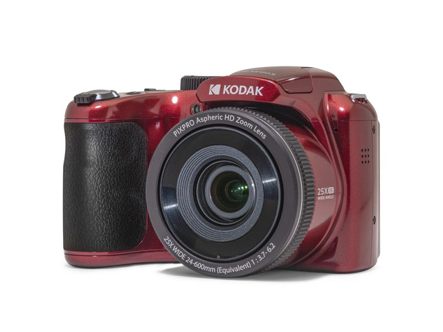 PIXPRO AZ255 16MP Digital Camera, 25x Optical Zoom, AA, OIS, Red 1080p Full HD Video, 24mm Wide Angle Lens, 3 Inch LCD, Optical Image...