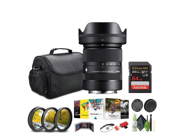 Sigma 18-50mm f/2.8 DC DN Contemporary Lens for Canon RF + Bundle