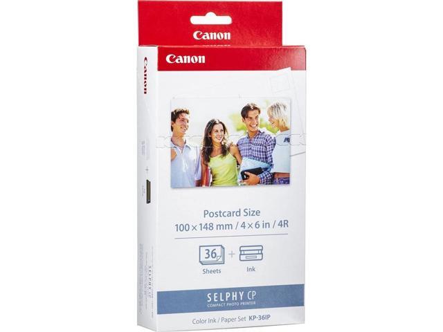 Canon KP-36IP Color Ink and Photo Paper Set 4'x 6' for Canon Selphy Printers (108 Sheets) Bundle