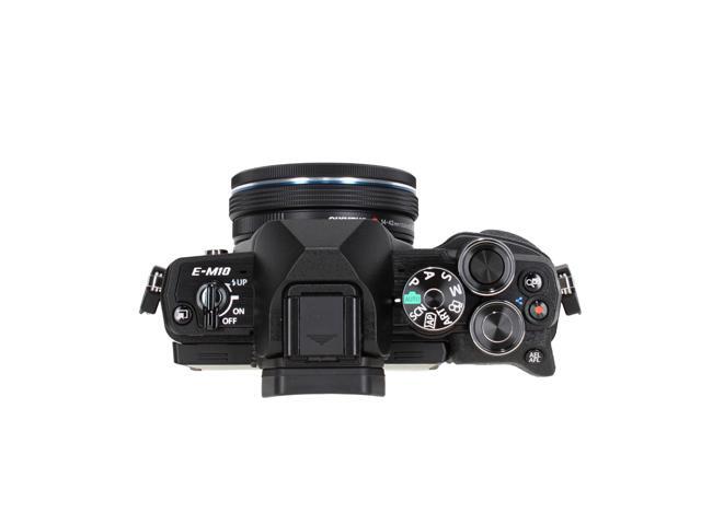 Olympus OM-D E-M10 Mark IV Mirrorless Digital Camera with 14-42mm and 40-150 mm Lens + 3PC MC PRO FILTER KIT UV/CPL/F 37MM + 64GB SF-M Tough...