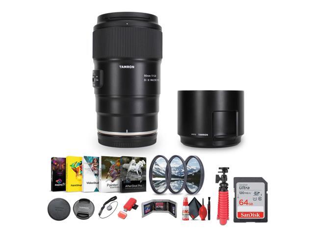Tamron 90mm f/2.8 Di III VXD Macro Lens (Nikon Z) + Sling Backpack + More