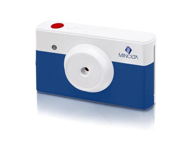 Minolta Instapix Print Camera with Printer (Blue), Camera Bag, Diginerds Microfiber Cleaning Cloth, Bundle