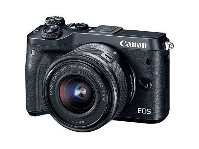 Canon EOS M6 Mirrorless Digital Camera with 15-45mm Lens (Black) Pro Bundle - Intl Model