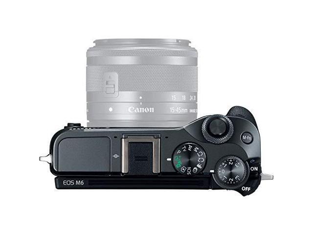 Canon EOS M6 Mirrorless Digital Camera Body Only (Black) Pro Bundle - Intl Model