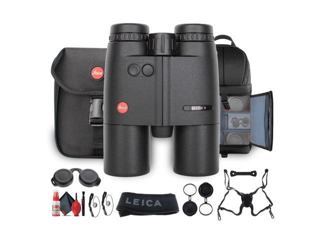 Leica 10x42 Geovid R Rangefinder Compact Lightweight Binoculars + Sling Backpack - Bundle