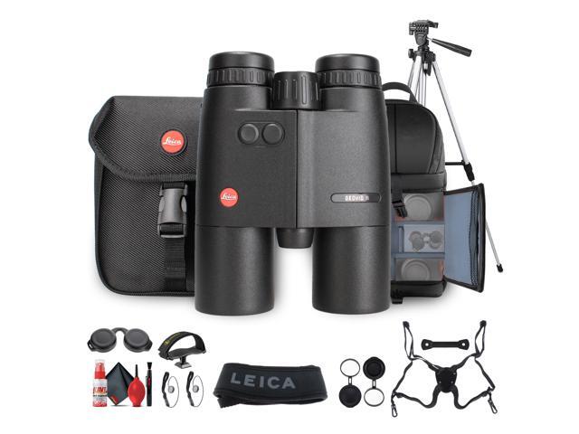 Leica 8x42 Geovid R Rangefinder Binoculars + Tripod Adapter + Tripod - Bundle