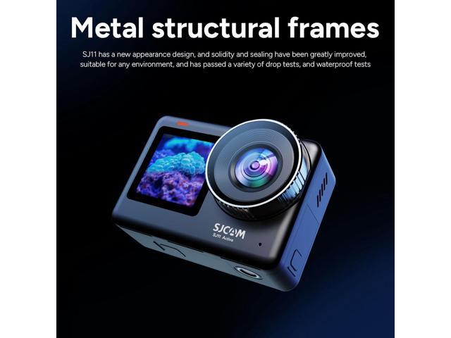 SJCAM SJ11 Active 4K Dual Touchscreen Action Camera Accessory Bundle
