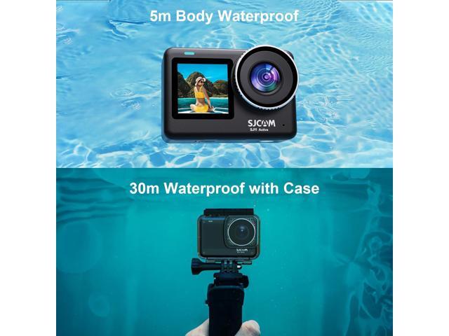 SJCAM SJ11 Active 4K Dual Touchscreen Action Camera Accessory Bundle
