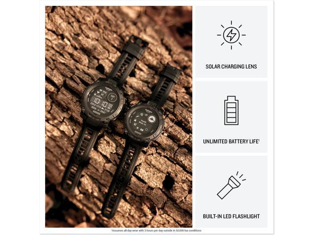 Garmin - Instinct 3 Solar GPS Smartwatch 45 mm Fiber-reinforced Polymer Tactical Edition - Black - (2025) - image 5