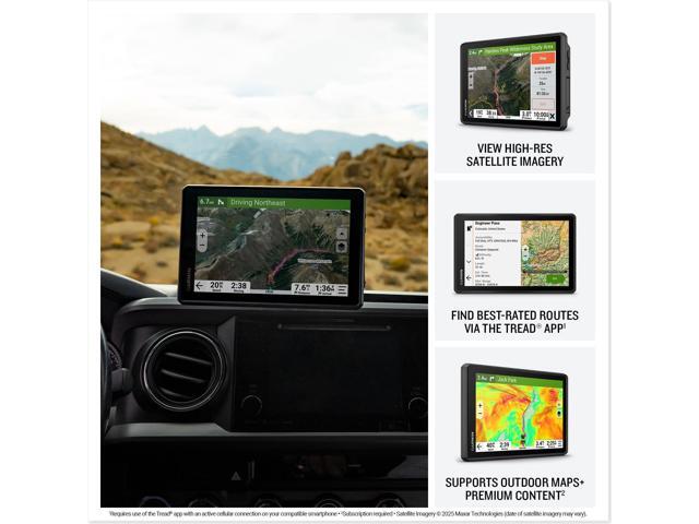 Garmin - Tread 2 - Overland Edition Powersport Navigator 8" GPS with Built-In Bluetooth - Black - image 4