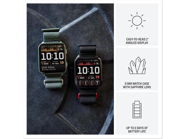 Garmin - Venu X1 GPS Smartwatch 51 mm Fiber-reinforced polymer - Black with Slate Titanium Caseback - (2025) - image 4