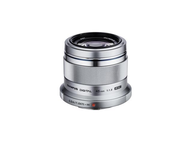 Olympus M. Zuiko Digital 45mm f/1.8 Lens (Silver) Bundle