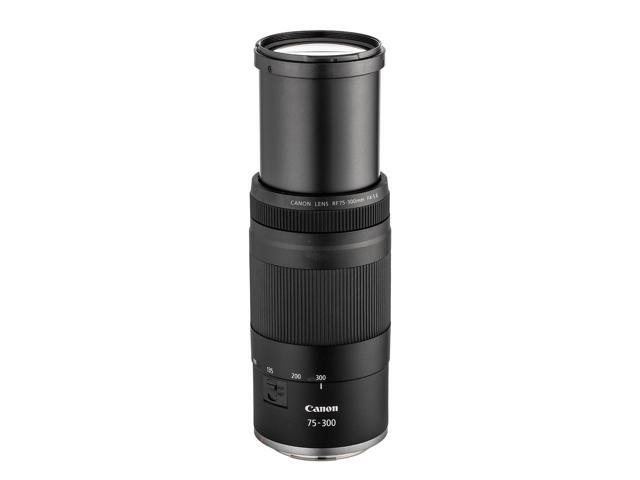 Canon RF 75-300mm F4-5.6 Lens + 58mm 3 PC Filter Kit + Sling Backpack + More (Bundle)