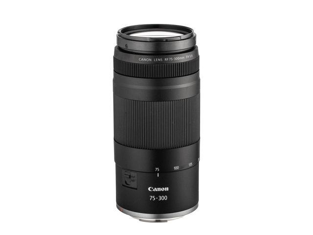 Canon RF 75-300mm F4-5.6 Lens + 58mm 3 PC Filter Kit + Sling Backpack + More (Bundle)