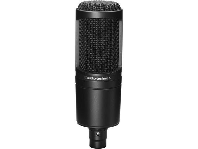 Audio-Technica AT2020 Cardioid Condenser Microphone (Black), Diginerds Microfiber Cleaning Cloth, Goby Labs Microphone cleaner, 10 Ft XLR Cable,...