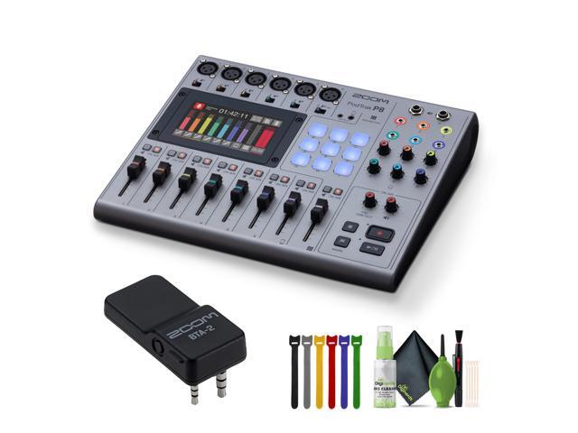 Zoom PodTrak P8 Portable Multitrack Podcast Recorder, BTA-2 Bluetooth Adapter