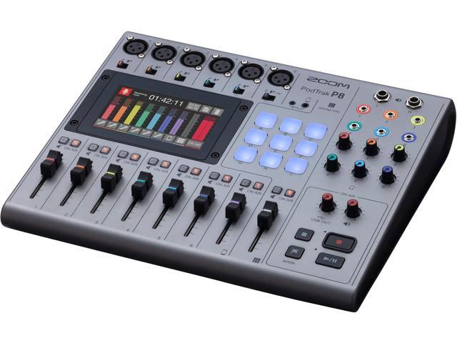 Zoom PodTrak P8 Portable Multitrack Podcast Recorder, BTA-2 Bluetooth Adapter