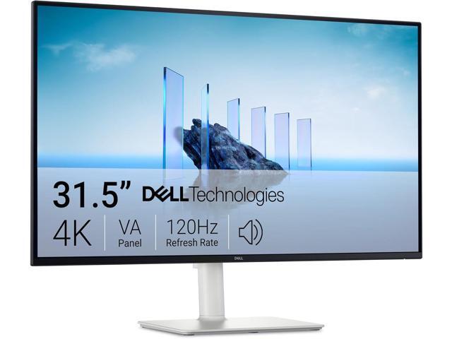 Dell - S3225QS 31.5" VA LED 4K UHD 120Hz FreeSync Premium Monitor with HDR (HDMI, DisplayPort) - Ash White - image 8