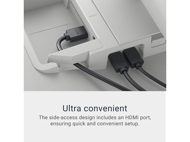 Dell - S3225QS 31.5" VA LED 4K UHD 120Hz FreeSync Premium Monitor with HDR (HDMI, DisplayPort) - Ash White - image 9