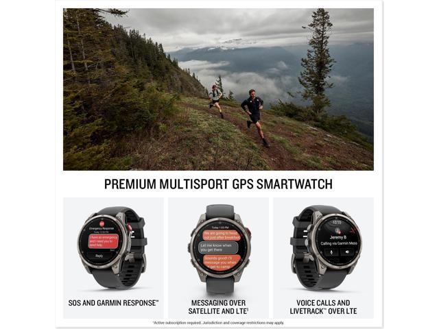 Garmin - fēnix 8 Pro AMOLED Sapphire GPS Smartwatch 51mm Fiber-reinforced polymer - Titanium - (2025) - image 3