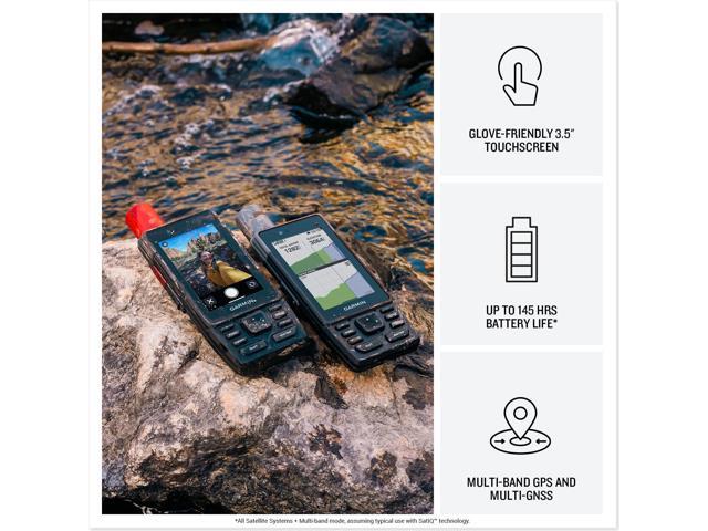 Garmin - GPSMAP H1i Plus 3.5" GPS Outdoor Navigator with Maps for North America, inReach® Plus Technology and Built-in Bluetooth - Black - image 4