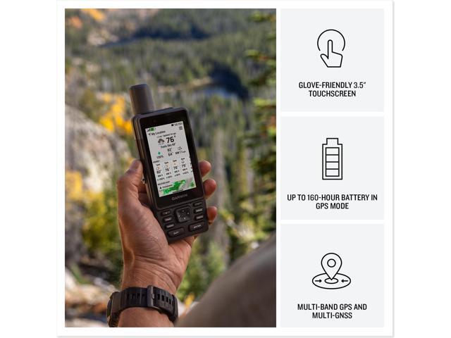 Garmin - GPSMAP H1 3.5" GPS Handheld Outdoor Navigator with Maps for North America and Built-in Bluetooth - Black - image 4