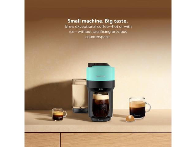 Nespresso Vertuo Pop+ Coffee and Espresso Maker by Breville, Aqua Mint