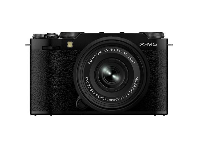 Fujifilm X-M5 Mirrorless Camera + XC 15-45mm f/3.5-5.6 OIS PZ Lens Bundle -Black