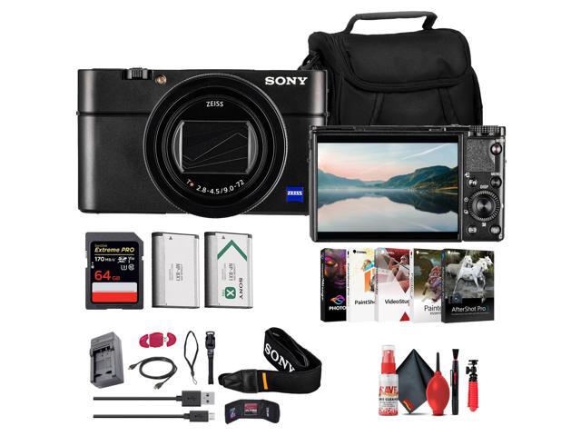 Sony Cyber-shot DSC-RX100 VII Camera + 64GB Card + Case + NP-BX1 Battery + More (International Version)